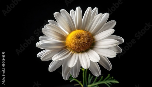 Chamomile on a black background
