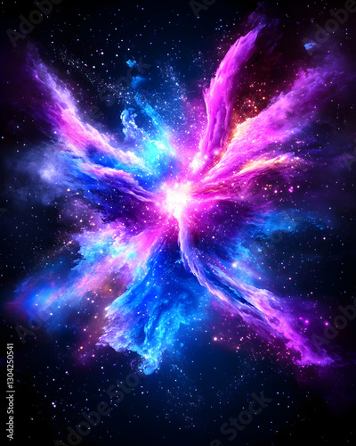 Wallpaper Mural Cosmic nebula explosion in space Torontodigital.ca