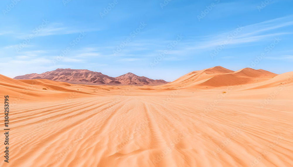 Naklejka premium Desert Dunes Landscape View