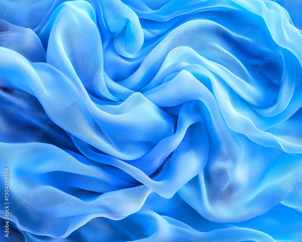 Obraz premium Light Blue Fabric Drape Texture