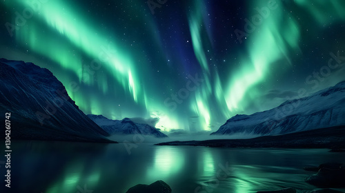 Celestial aurora borealis scene captured with professional photography nature background wallpaper stunning night view