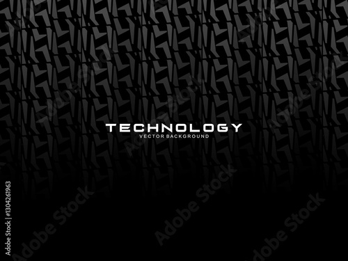 Modern black background with luxury 3d abstract square pattern. Futuristic technology concept, suitable for covers, posters, banners, brochures, websites, etc.