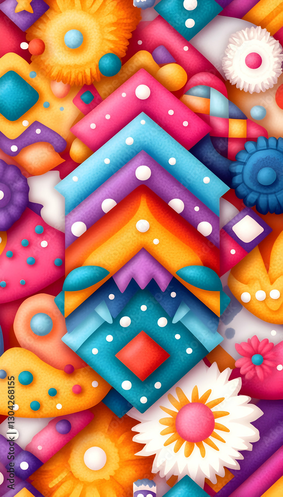Vibrant Abstract Pattern Design Vibrant Abstract Pattern Design