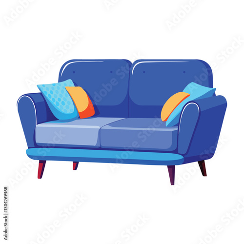 sofa with decorative cushions for lounge