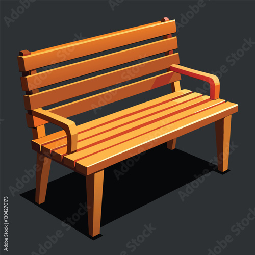 wooden bench 
