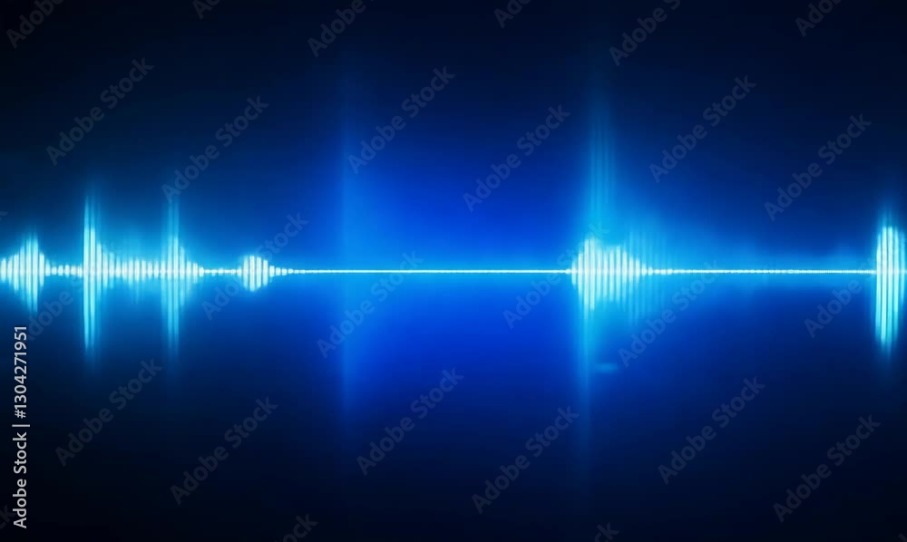 captivating blue vu meters with rhythmic light effects