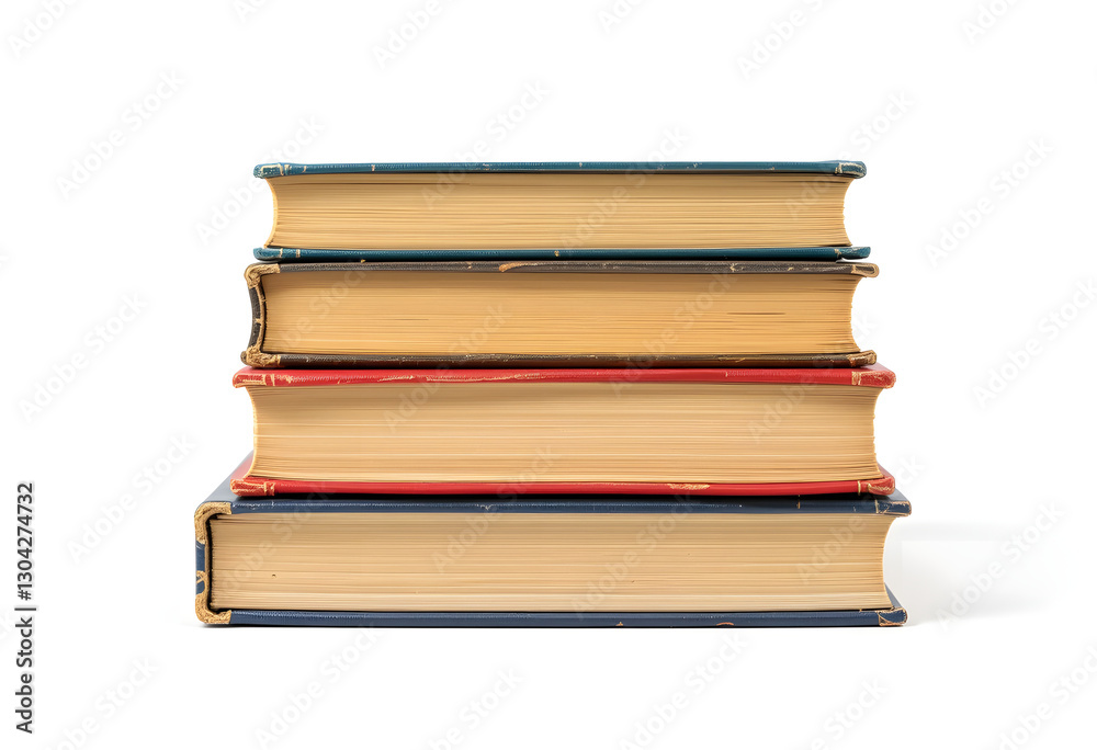 Four books isolated on the white background Four books isolated on the white background