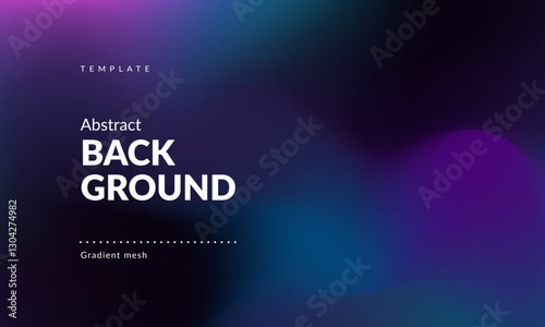 Abstract liquid background. Gradient mesh. Effect blend dark color. Blurred fluid colorful mix. Modern design template for web cover, ad banner, social media, header, presentation. Vector image EPS