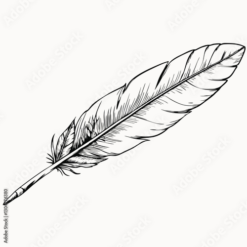 Black feather Feather silhouette files. Feather silhouette vector set icon image,simple and minimalist icon design,isolated on white background