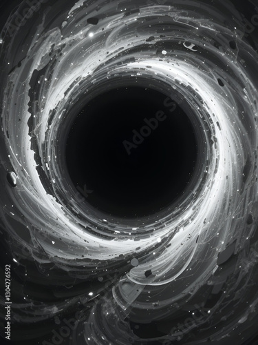 a black hole in the center of a black hole photo