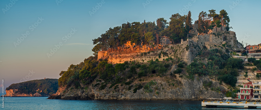 Beautiful Panoramic View Of Parga Harbour ,Greece.