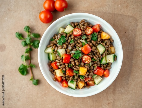 Wallpaper Mural Healthy Salad, Featuring a Variety of Fresh Greens, Crisp Vegetables, and a Light, Flavorful Dressing, Perfectly Combined for a Nutritious, Refreshing, and Guilt-Free Meal Torontodigital.ca