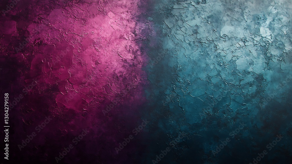 Fototapeta premium Abstract Pink Teal Texture Dramatic Lighting. AI Generated