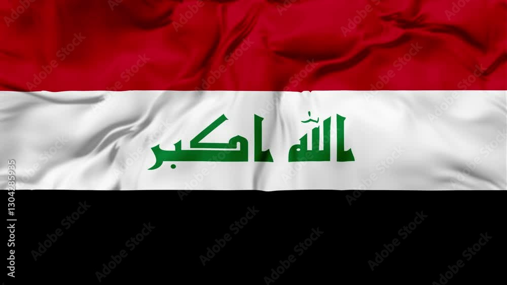 Iraq Flag Waving in The Wind, Motion Animation Iraq Flag 4K Iraq Flag Waving in The Wind, Motion Animation Iraq Flag 4K