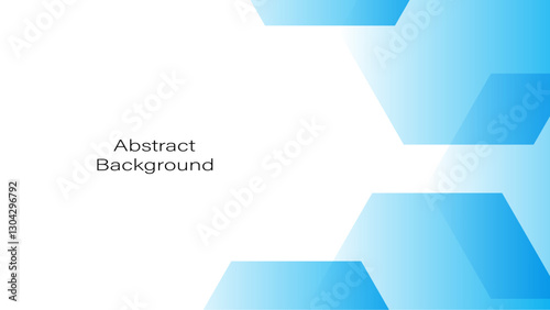 Hexagonal Abstract Background Presentation Design for Business and Technology Institution.