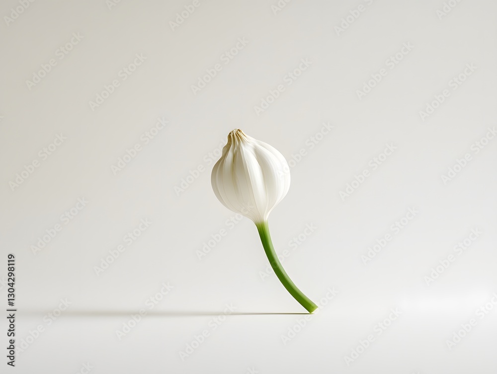 Obraz premium Garlic on a white background