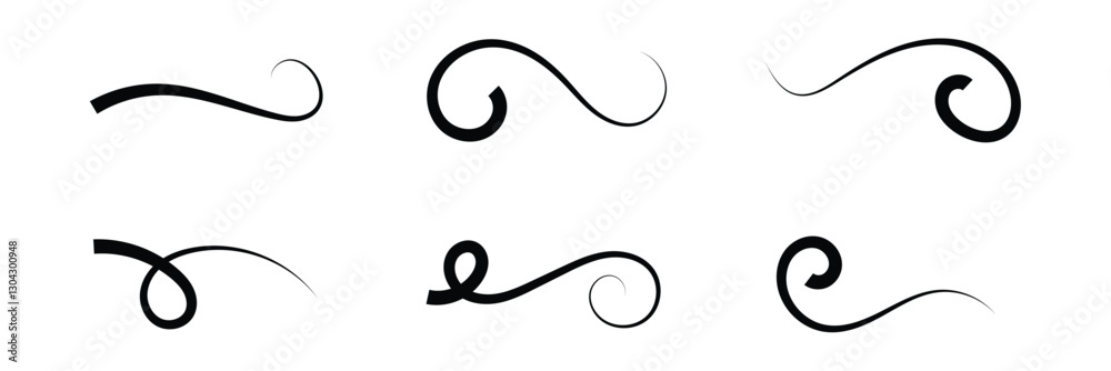 Set of Swoosh vector. Hand drawn swoosh elements, and swoop underline typography tails shape in flat styles. Set of ribbons. Design concept element collection in eps 10. Set of Swoosh vector. Hand drawn swoosh elements, and swoop underline typography tails shape in flat styles. Set of ribbons. Design concept element collection in eps 10.