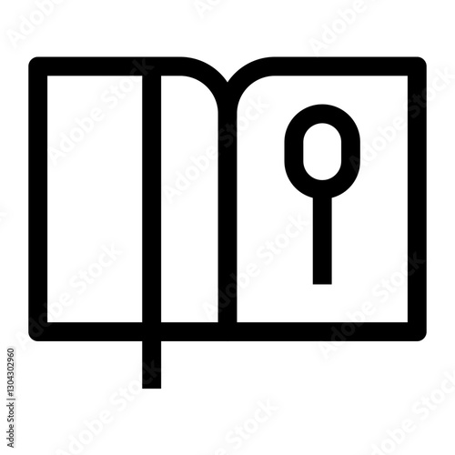 Kitchen thin icon