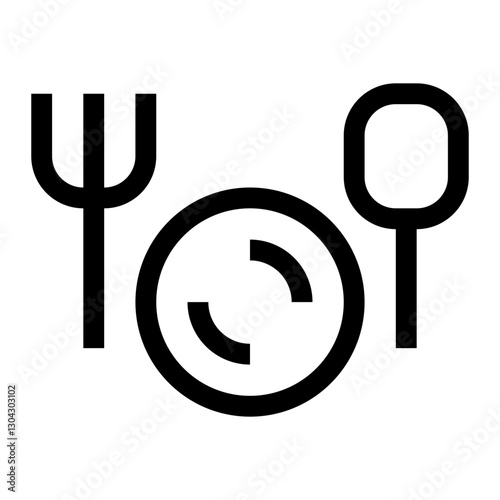 Kitchen thin icon
