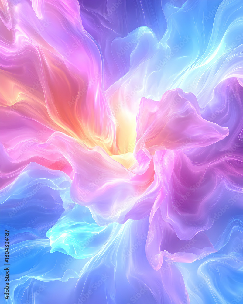 Pastel swirling nebula, cosmic ethereal flow Pastel swirling nebula, cosmic ethereal flow