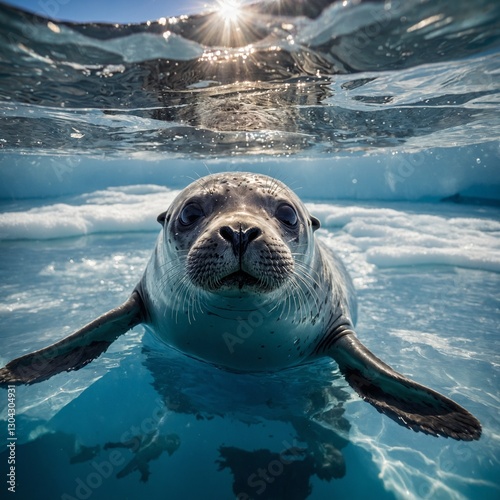 seal on the water