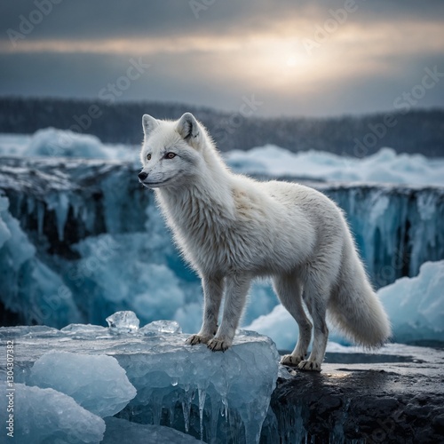 wolf in snow