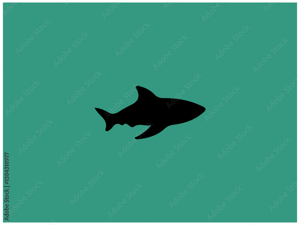 Fototapeta premium Shark logo design , vector , illustration .