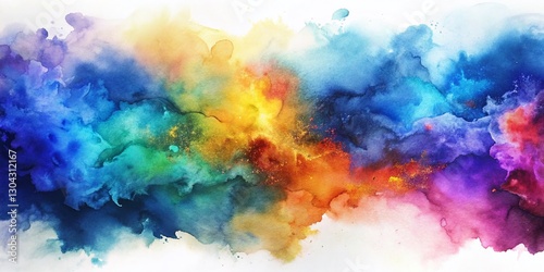 Wallpaper Mural Abstract Blue Watercolor Background Texture for Design Projects Torontodigital.ca