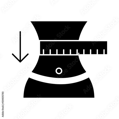 Body Measurement – Tape Representing Weight Loss and Fitness Tracking