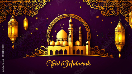 eid mubarak greeting card