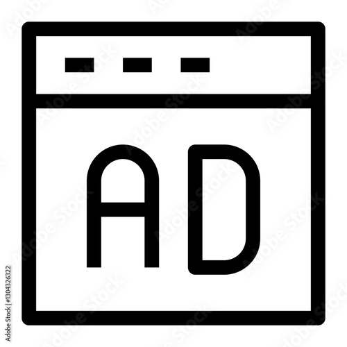 web and seo thin icon