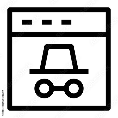 web and seo thin icon