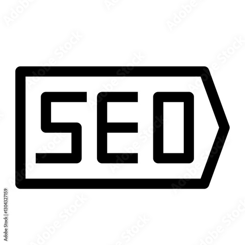 web and seo thin icon