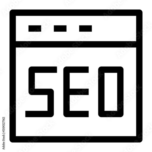 web and seo thin icon