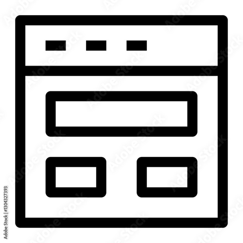web and seo thin icon