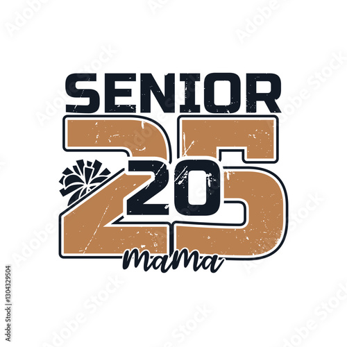 Senior 2025 mama cheer design, Senior 2025 graduate designs