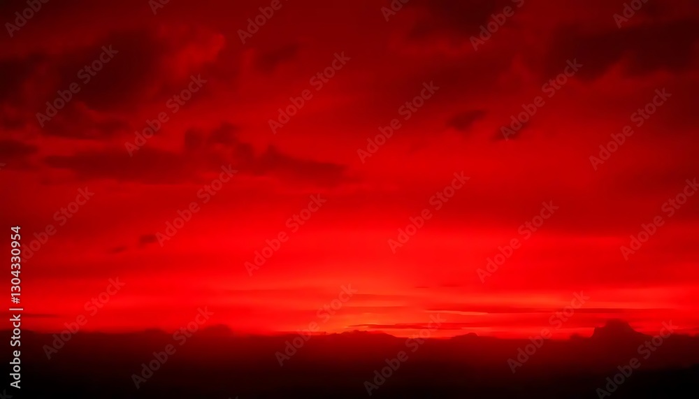 Fototapeta premium red sky and clouds