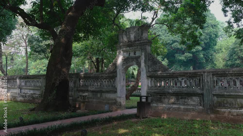 Moving towards gate at Temple Of Literature Moving towards gate at Temple Of Literature