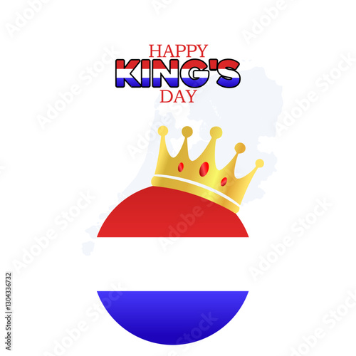 vector graphic of Kings Day ideal for Kings Day celebration
