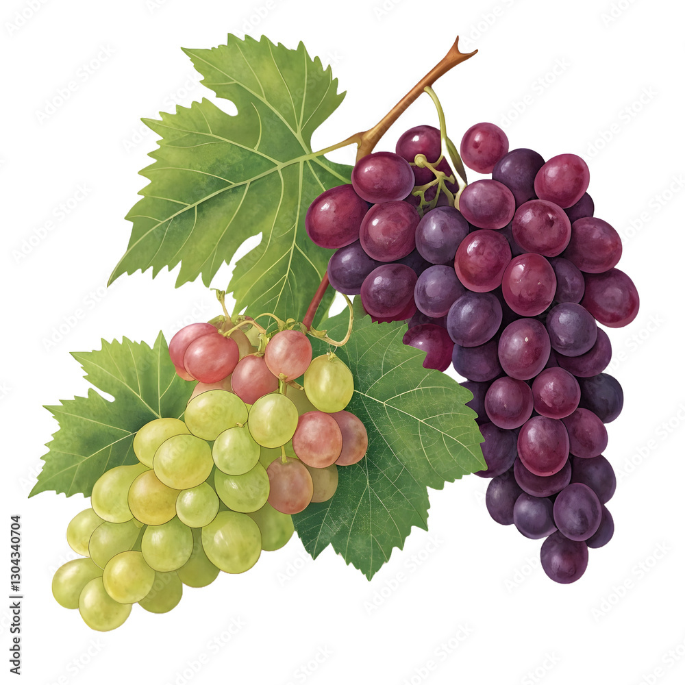 Fototapeta premium red and green grapes