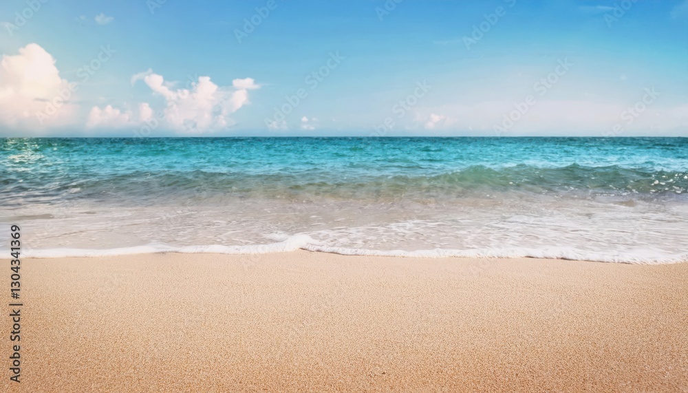 serene beach shoreline with gentle ocean waves and golden sand under a bright blue sky, perfect for travel and relaxation themes
serene beach shoreline with gentle ocean waves and golden sand under a bright blue sky, perfect for travel and relaxation themes