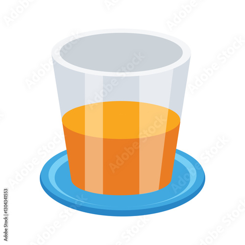 Grab this 3d style icon of juice glass