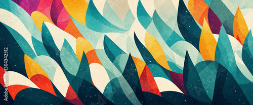abstract vibrant landscape ...