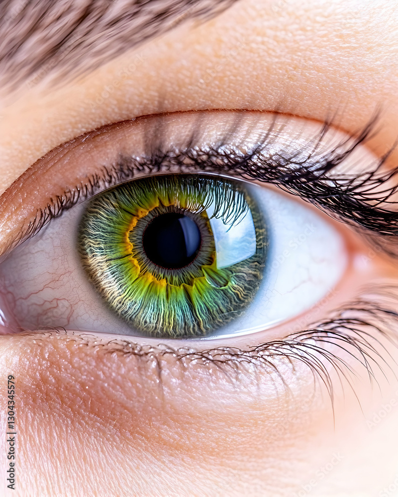 Fototapeta premium Close-up of a green eye (2)