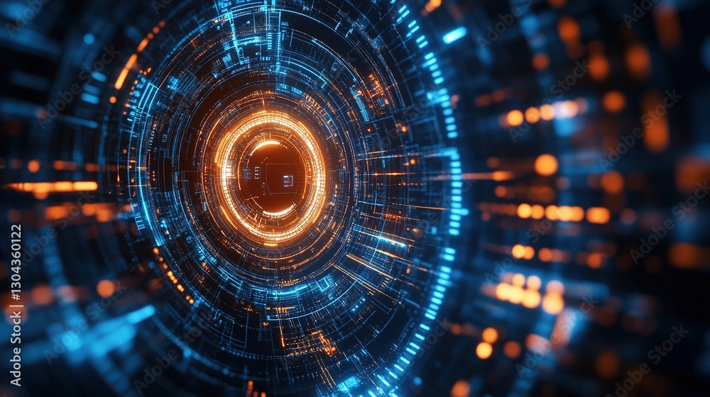 custom made wallpaper toronto digitalFuturistic abstract technological background with diverse elements of innovation and advancement