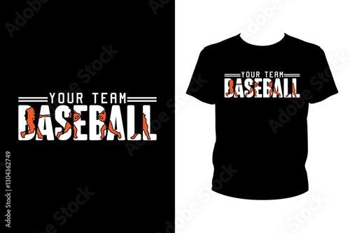 Your team baseball - Art files for Cricut and Silhouette. You can edit them with Adobe Illustrator.