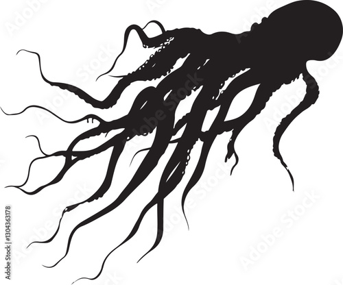 Mystical Abyss: The Enigmatic Silhouette of Cthulhu
