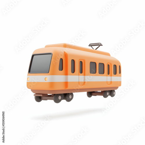 A transportation icon in a 3D style
