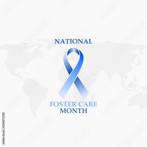 vector graphic of national foster care month ideal for national foster care month celebration