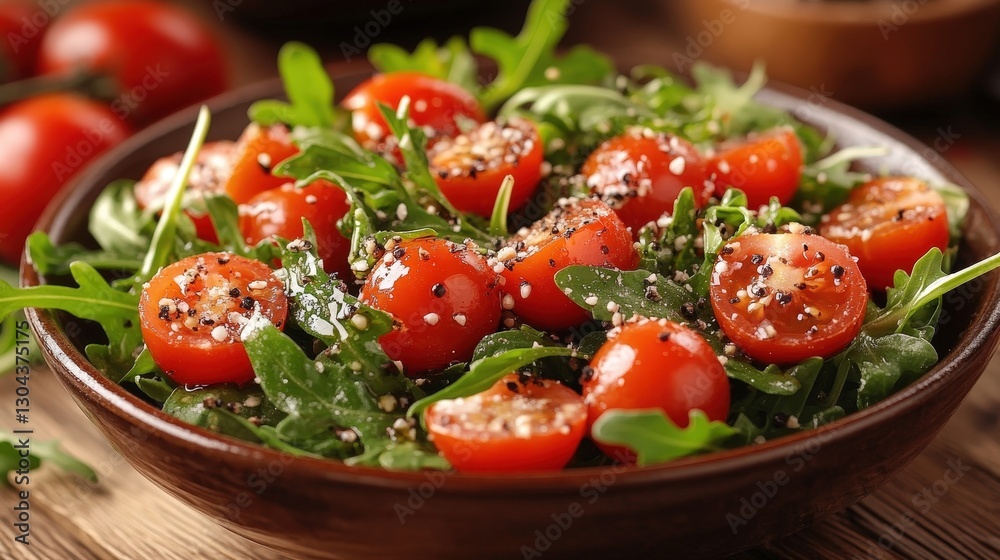 Cherry tomato and arugula salad bowl (1) Cherry tomato and arugula salad bowl (1)